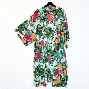 Nordstrom Tropical Open Front Kaftan Duster Kimono – One Size